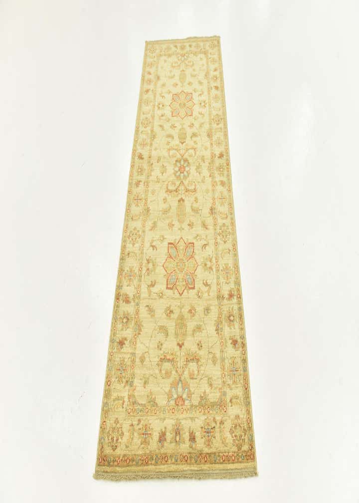 2' 6 x 6' 8 Hand Knotted Peshawar Ziegler Runner Rug