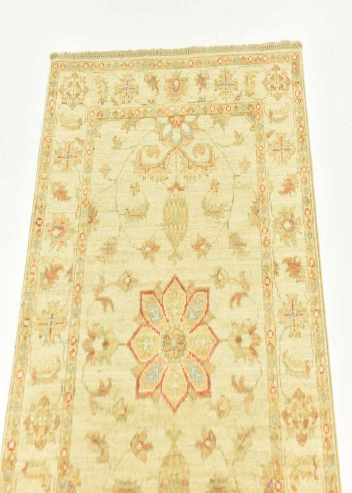 2' 6 x 6' 8 Hand Knotted Peshawar Ziegler Runner Rug