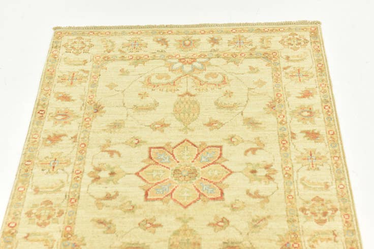 Detail image of 2' 6 x 6' 8 Hand Knotted Peshawar Ziegler Runner Rug