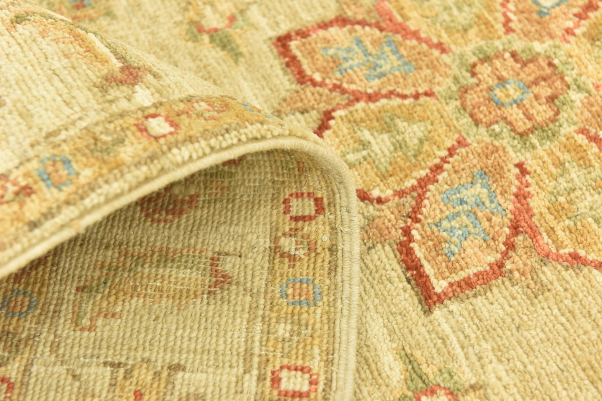2' 6 x 6' 8 Hand Knotted Peshawar Ziegler Runner Rug