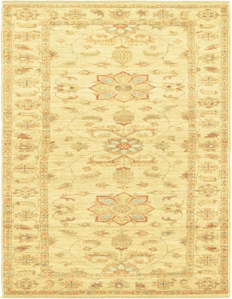 2' 6 x 6' 8 Hand Knotted Peshawar Ziegler Runner Rug