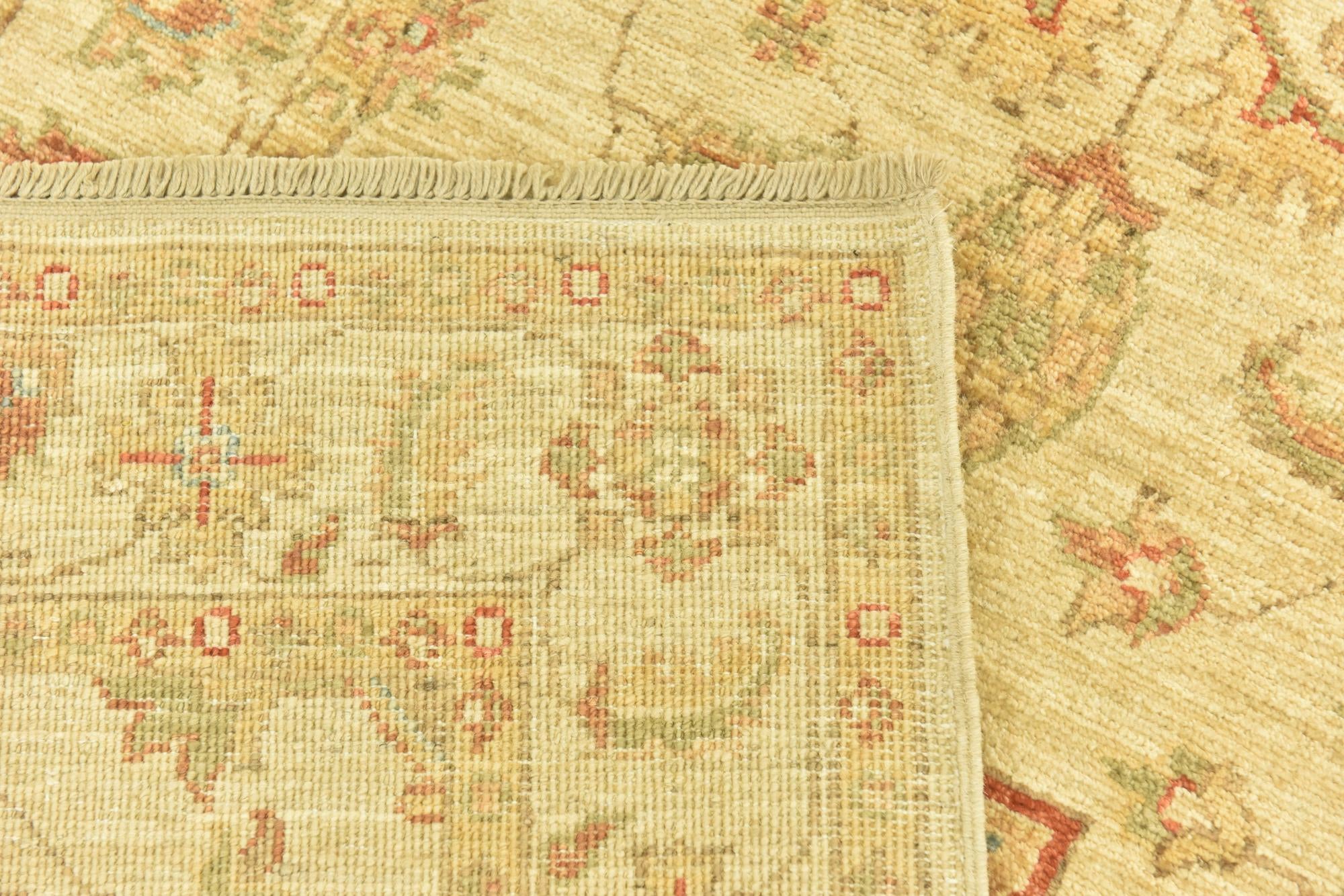 2' 6 x 6' 5 Hand Knotted Peshawar Ziegler Runner Rug