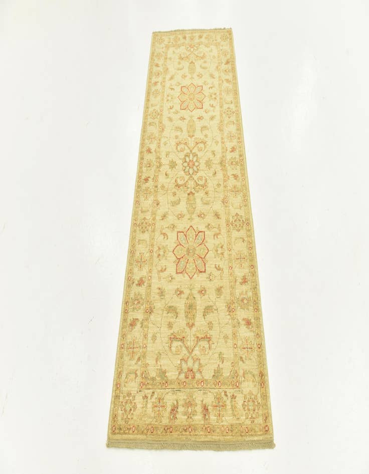 Detail image of 2' 6 x 6' 5  Hand Knotted Peshawar Ziegler Runner Rug