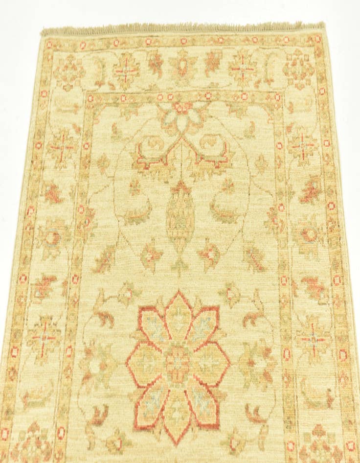 Detail image of 2' 6 x 6' 5  Hand Knotted Peshawar Ziegler Runner Rug