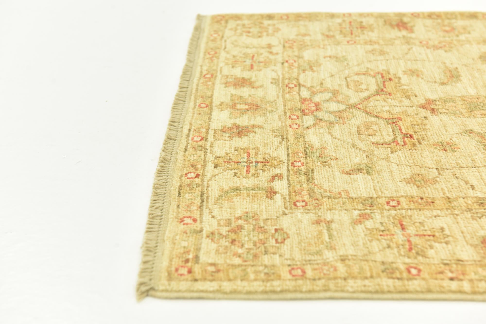 2' 6 x 6' 5 Hand Knotted Peshawar Ziegler Runner Rug