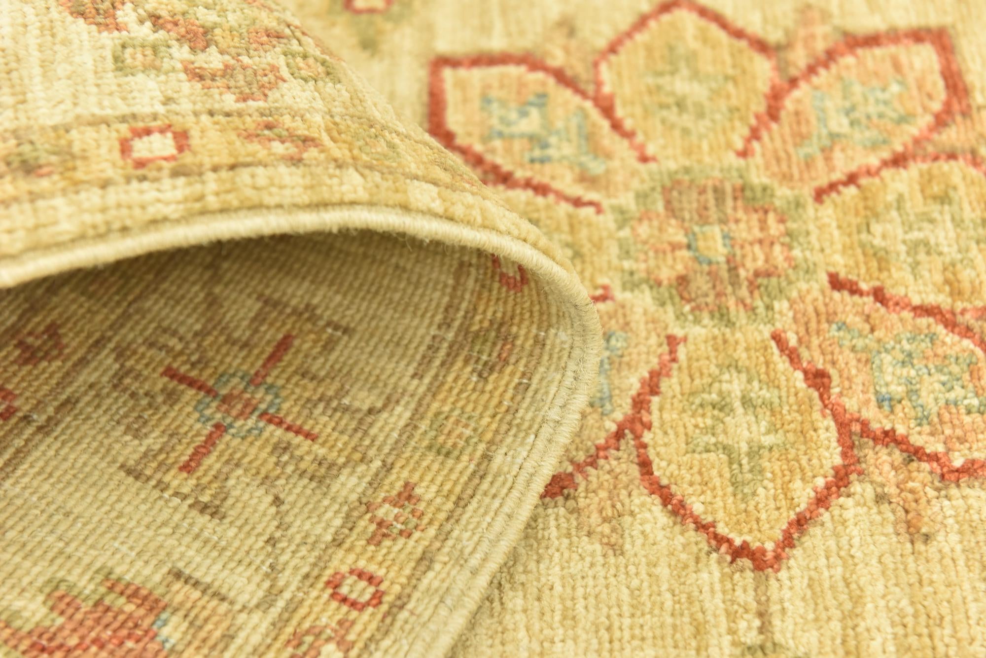 2' 6 x 6' 5 Hand Knotted Peshawar Ziegler Runner Rug