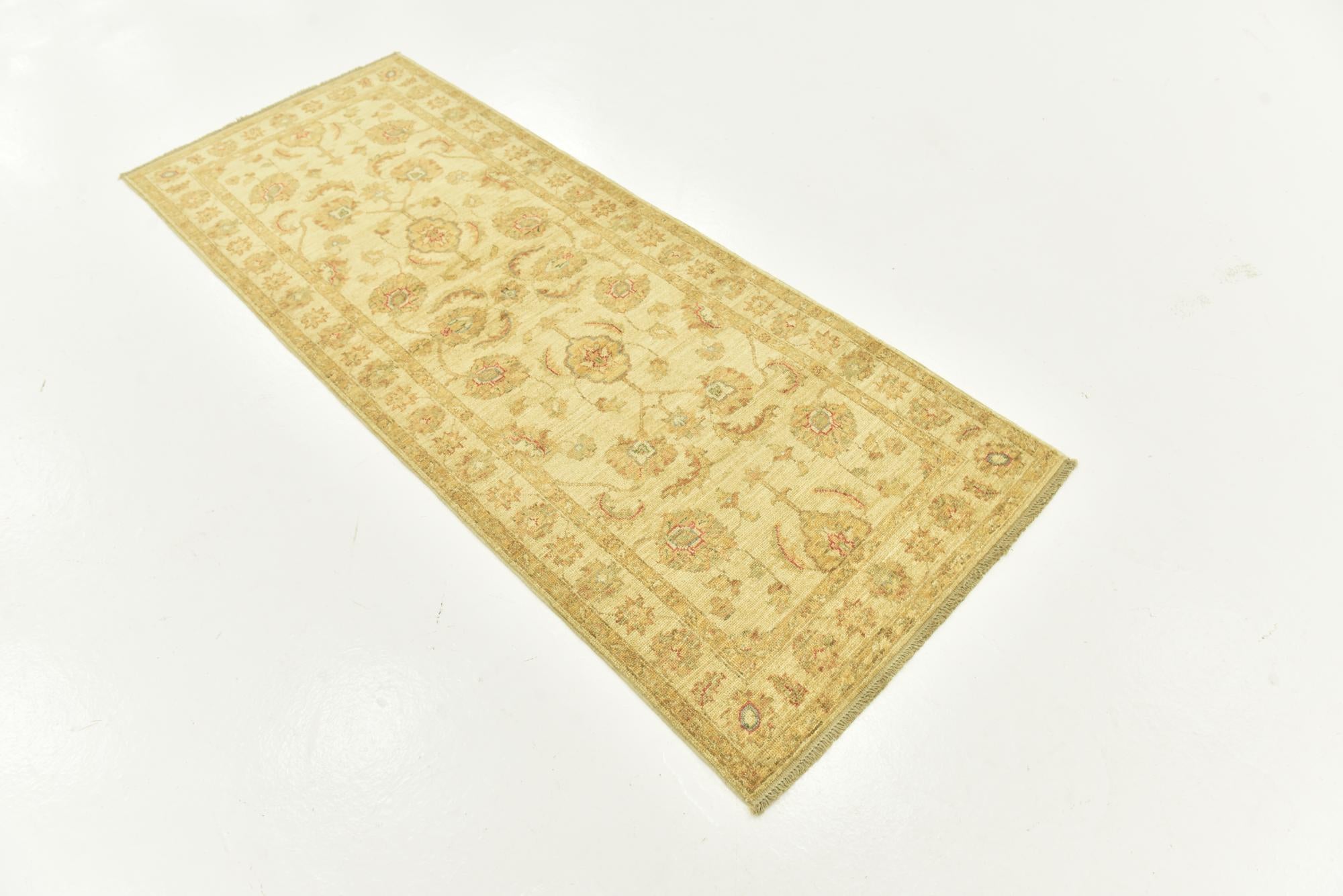 80cm x 200cm anudado a mano Peshawar Ziegler Alfombra Pasillera