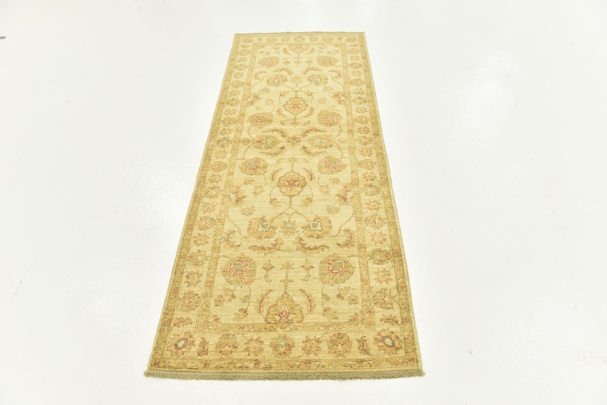 80cm x 200cm anudado a mano Peshawar Ziegler Alfombra Pasillera