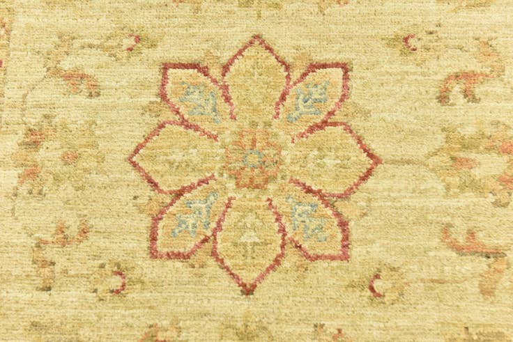 Detail image of 2' 6 x 6' 5 Hand Knotted Peshawar Ziegler Runner Rug