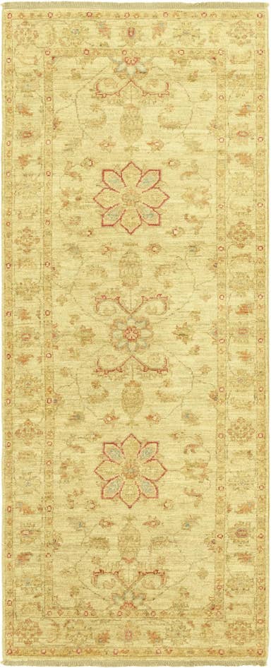Detail image of 2' 6 x 6' 5 Hand Knotted Peshawar Ziegler Runner Rug