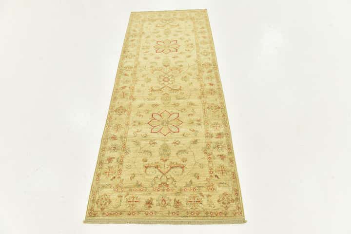 2' 6 x 6' 5 Hand Knotted Peshawar Ziegler Runner Rug