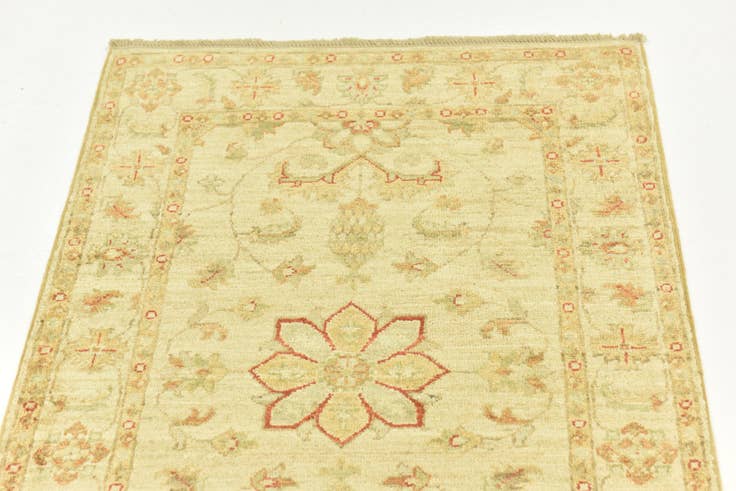 Detail image of 2' 6 x 6' 5 Hand Knotted Peshawar Ziegler Runner Rug