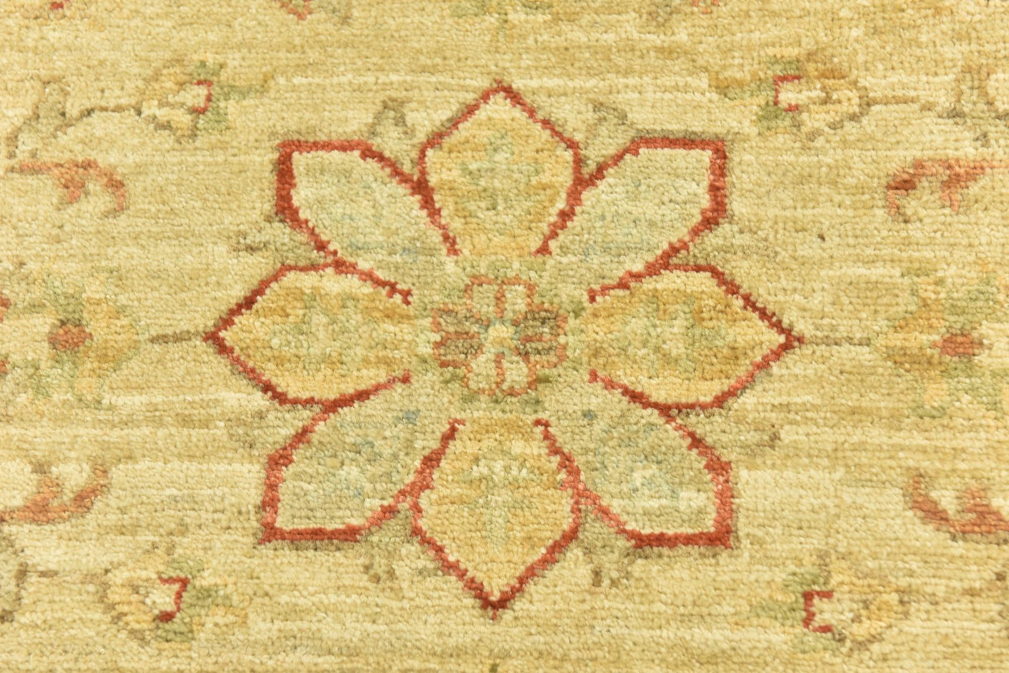 2' 6 x 6' 5 Hand Knotted Peshawar Ziegler Runner Rug