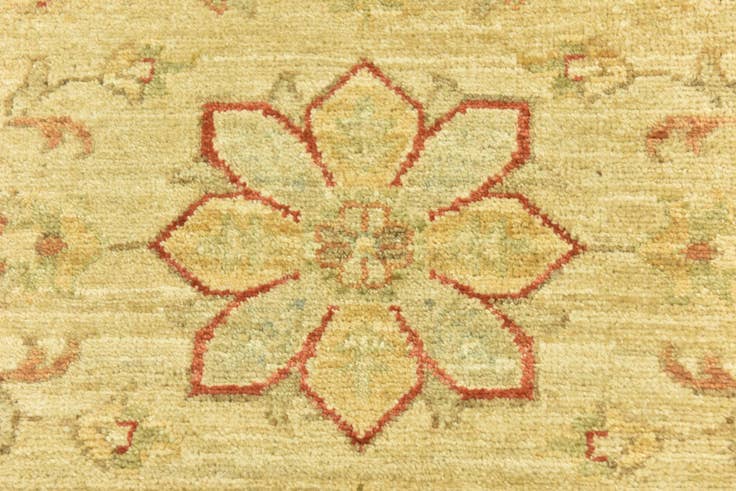 Detail image of 2' 6 x 6' 5 Hand Knotted Peshawar Ziegler Runner Rug