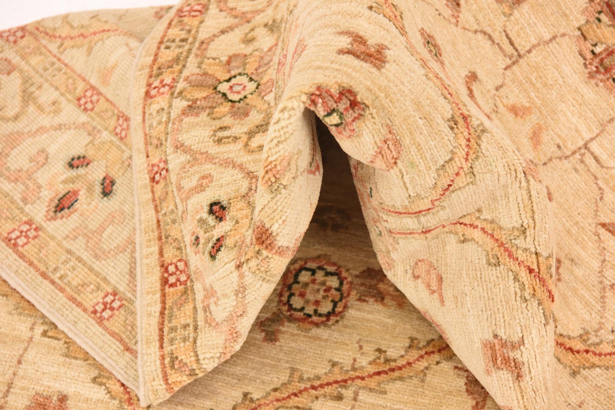 2' 7 x 16' 7 Hand Knotted Peshawar Ziegler Runner Rug