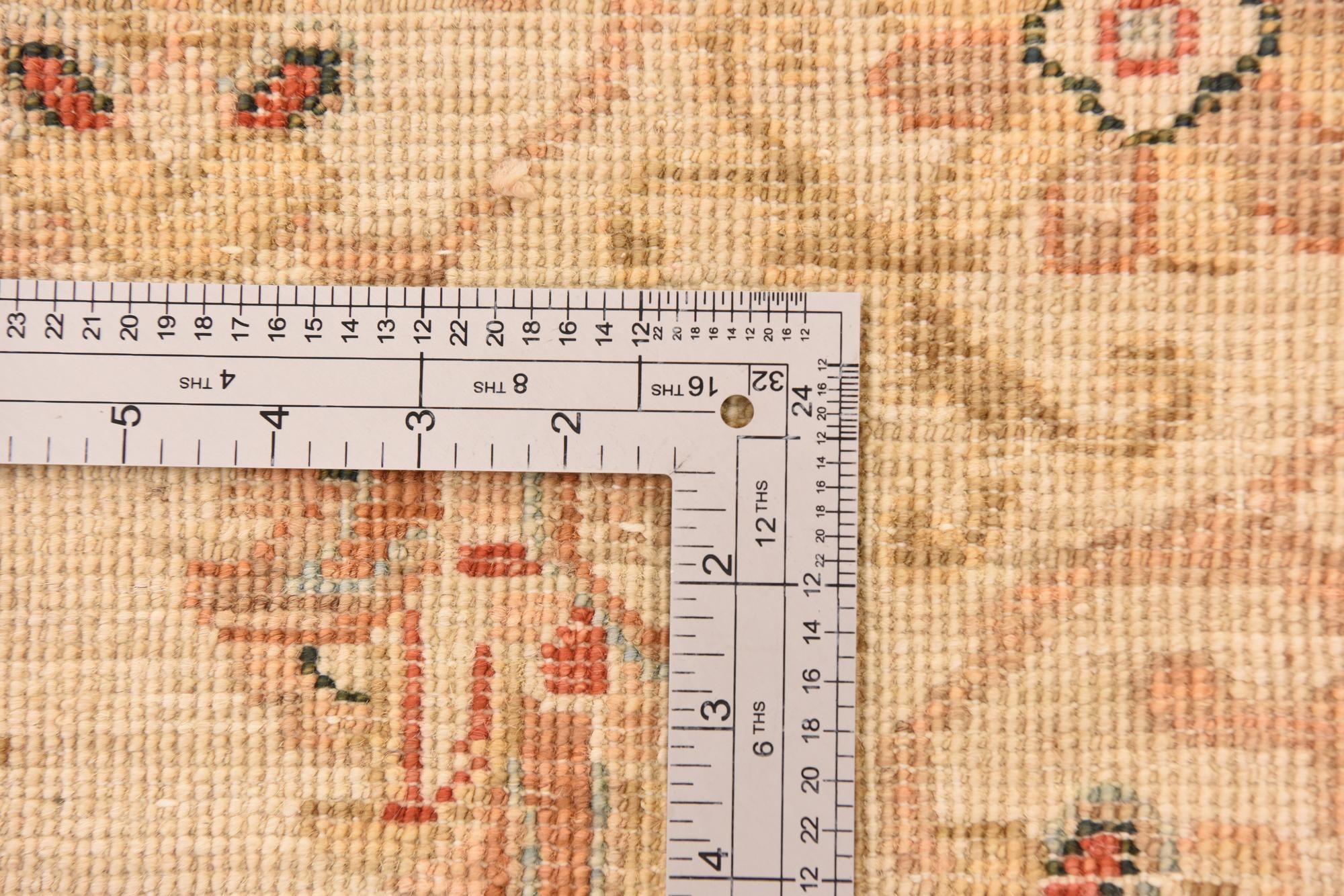 2' 7 x 16' 7 Hand Knotted Peshawar Ziegler Runner Rug
