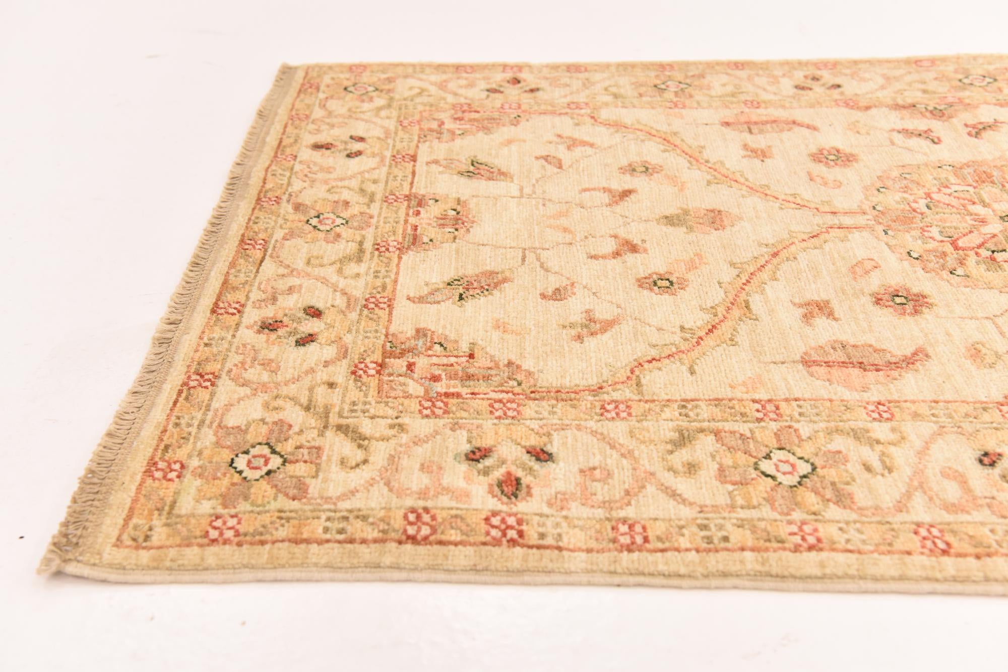 2' 7 x 16' 7 Hand Knotted Peshawar Ziegler Runner Rug