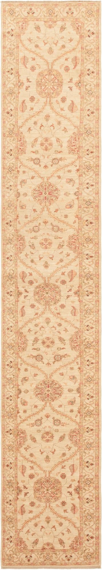 2' 7 x 16' 7 Hand Knotted Peshawar Ziegler Runner Rug