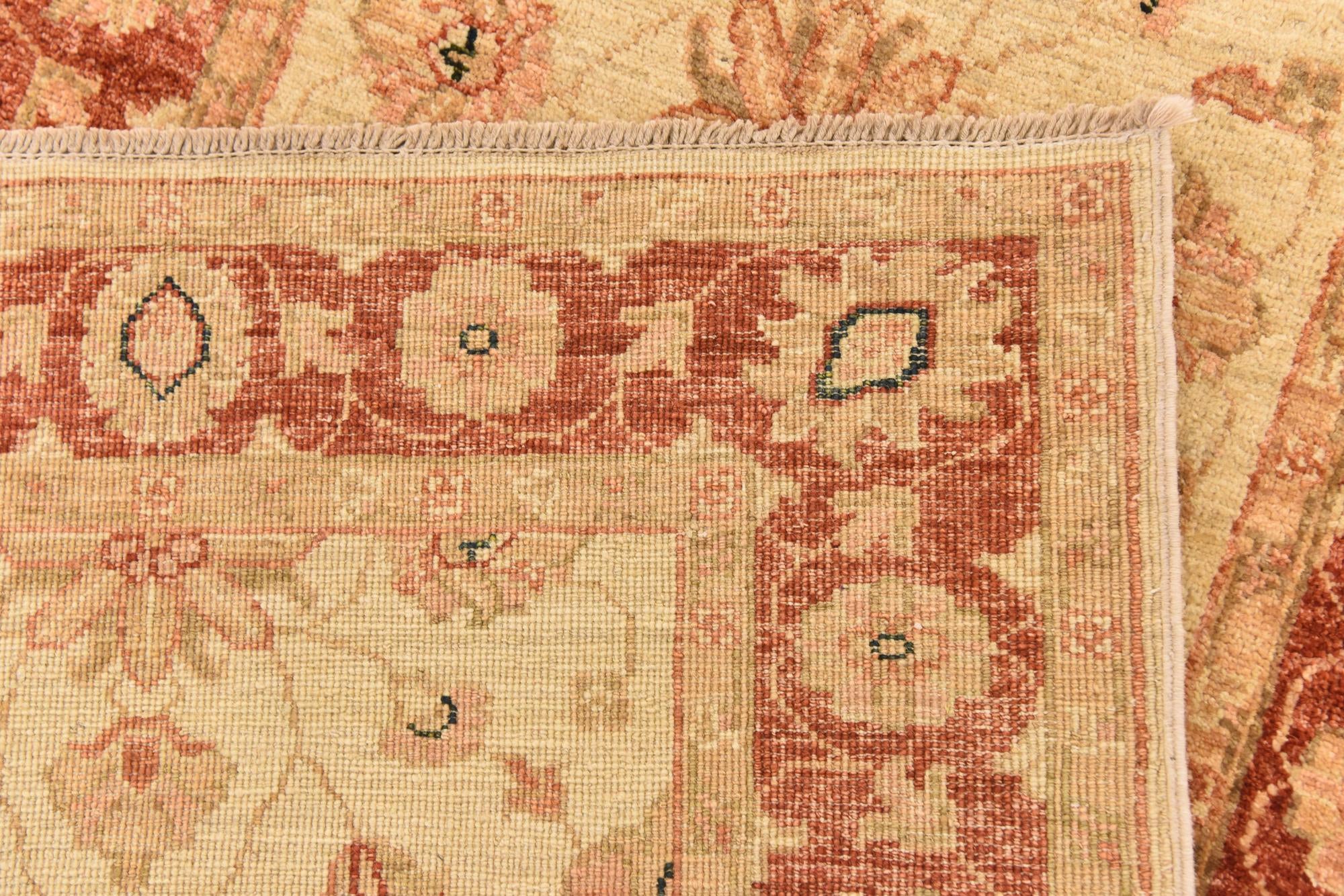 2' 7 x 9' 6 Hand Knotted Peshawar Ziegler Runner Rug