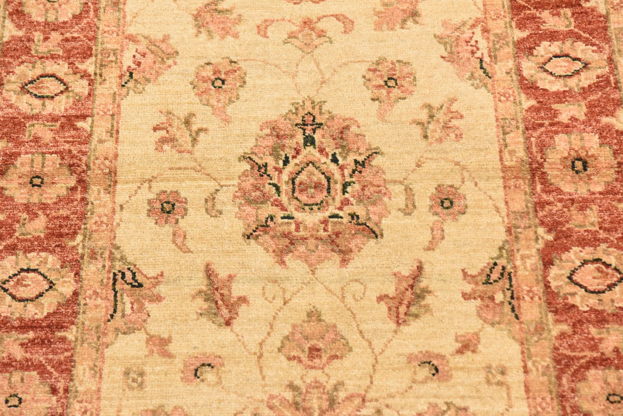 2' 7 x 9' 6 Hand Knotted Peshawar Ziegler Runner Rug