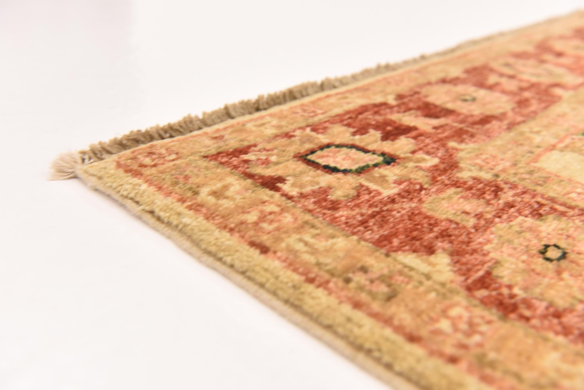 2' 7 x 9' 6 Hand Knotted Peshawar Ziegler Runner Rug