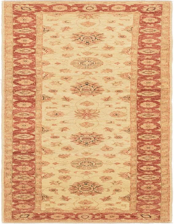 Detail image of 2' 7 x 9' 6 Hand Knotted Peshawar Ziegler Runner Rug