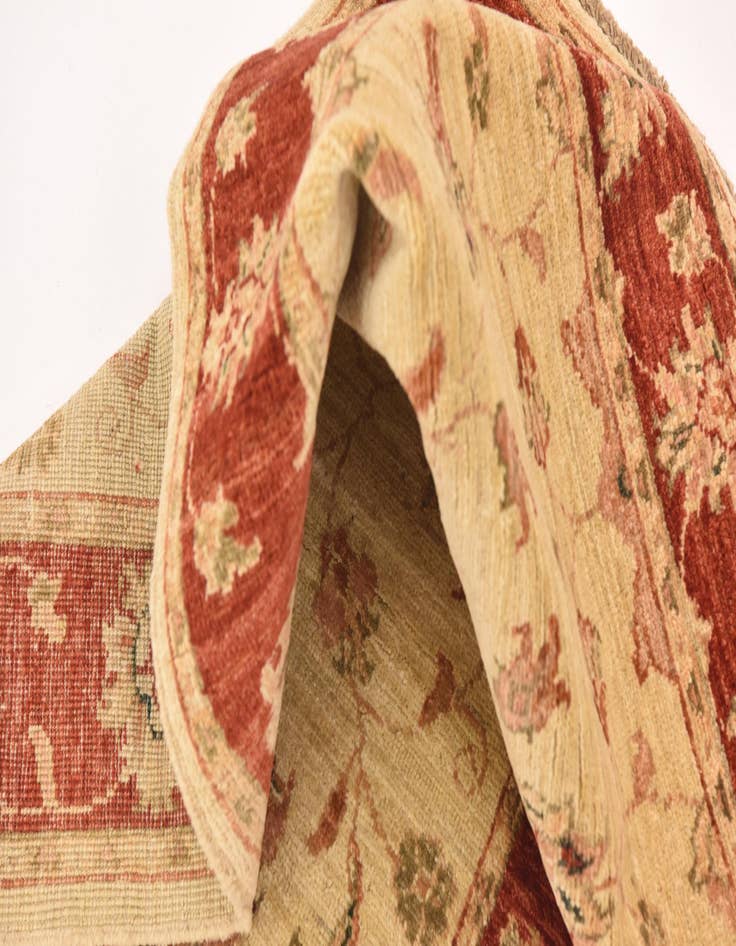 Detail image of 2' 7 x 9' 7  Hand Knotted Peshawar Ziegler Runner Rug