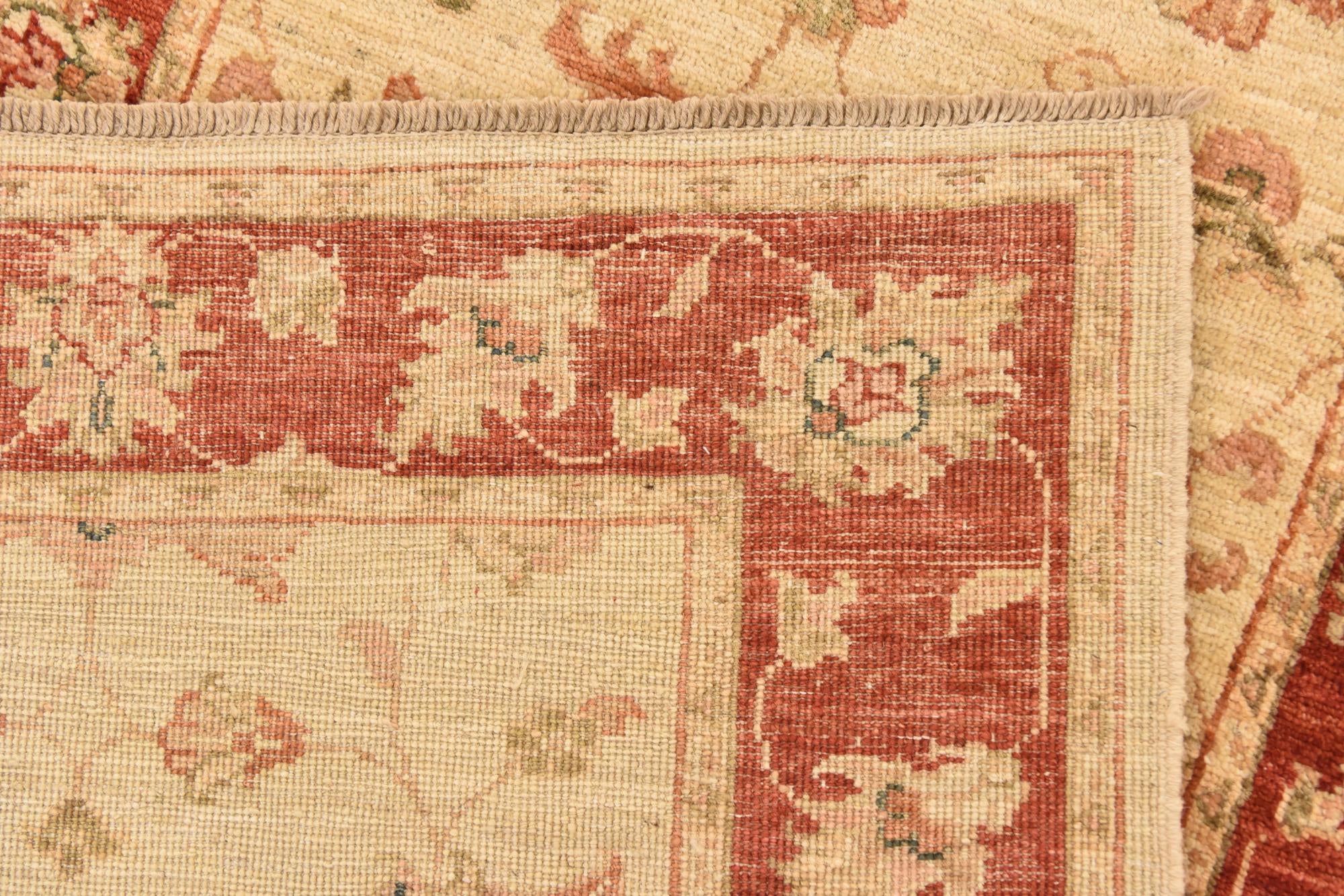 2' 7 x 9' 7 Hand Knotted Peshawar Ziegler Runner Rug