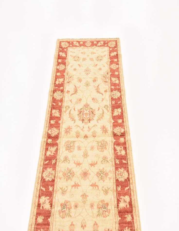 Detail image of 2' 7 x 9' 7  Hand Knotted Peshawar Ziegler Runner Rug