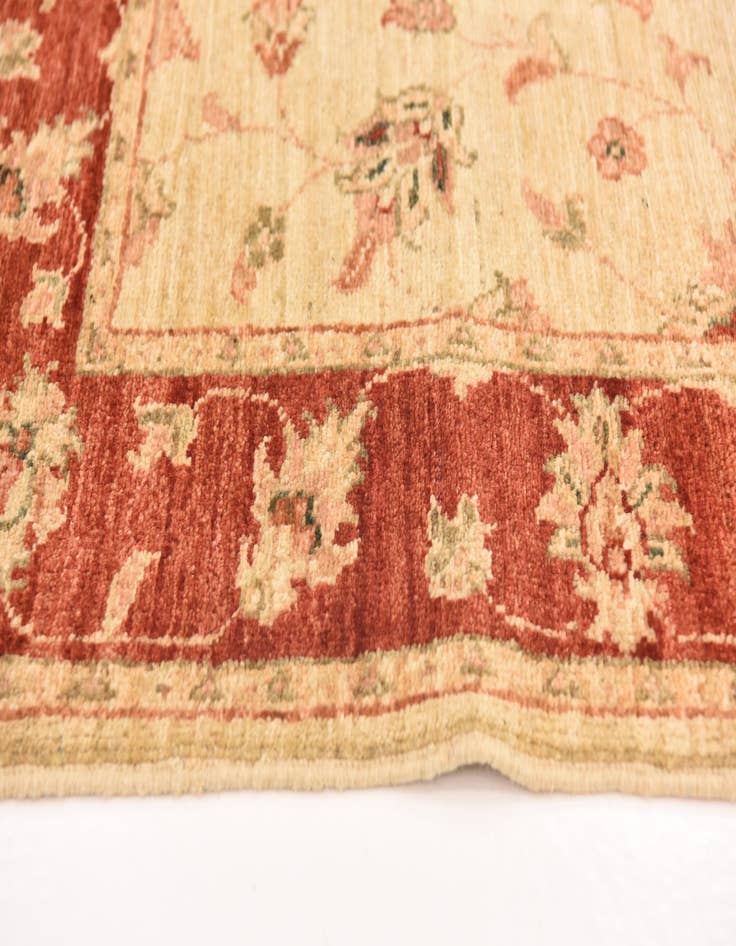 Detail image of 2' 7 x 9' 7  Hand Knotted Peshawar Ziegler Runner Rug