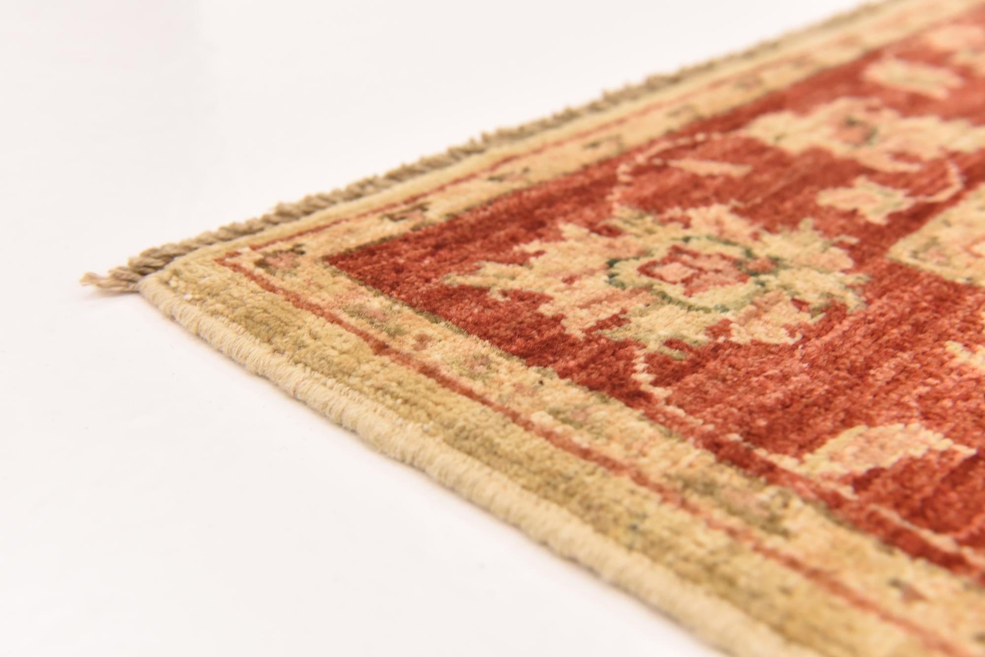 2' 7 x 9' 7 Hand Knotted Peshawar Ziegler Runner Rug
