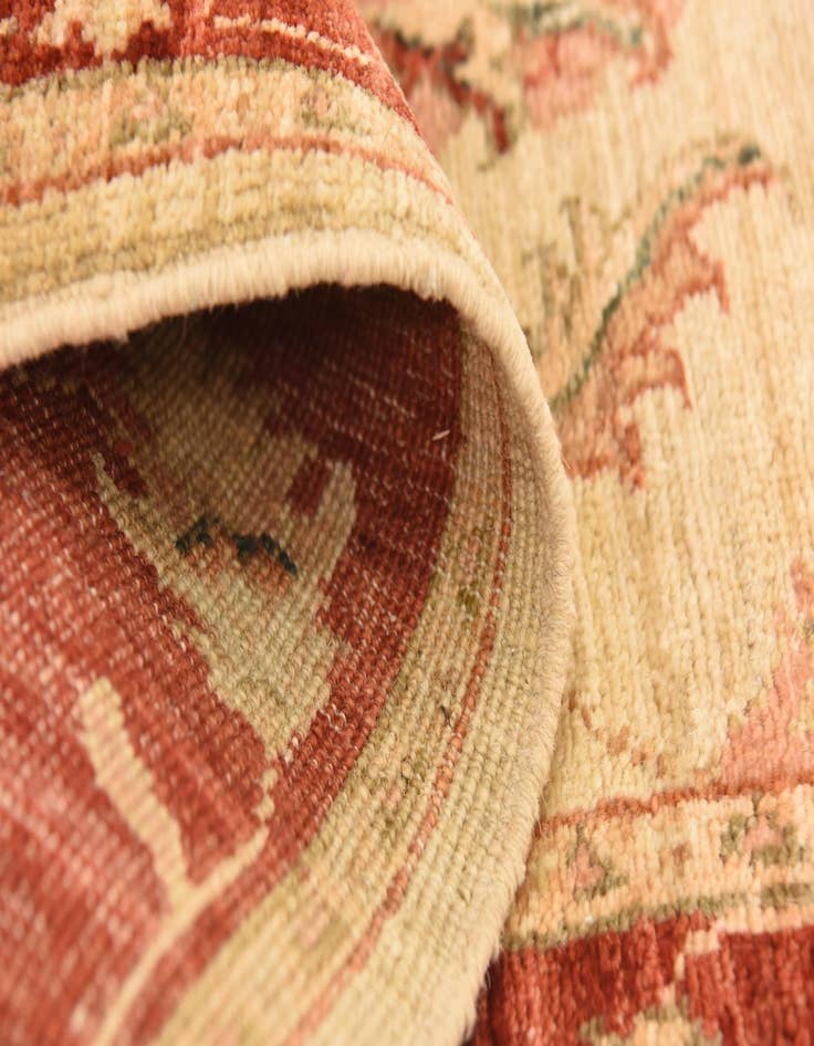 Detail image of 2' 7 x 9' 7  Hand Knotted Peshawar Ziegler Runner Rug