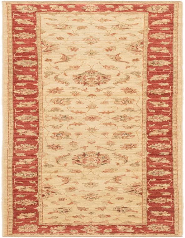 Detail image of 2' 7 x 9' 7 Hand Knotted Peshawar Ziegler Runner Rug