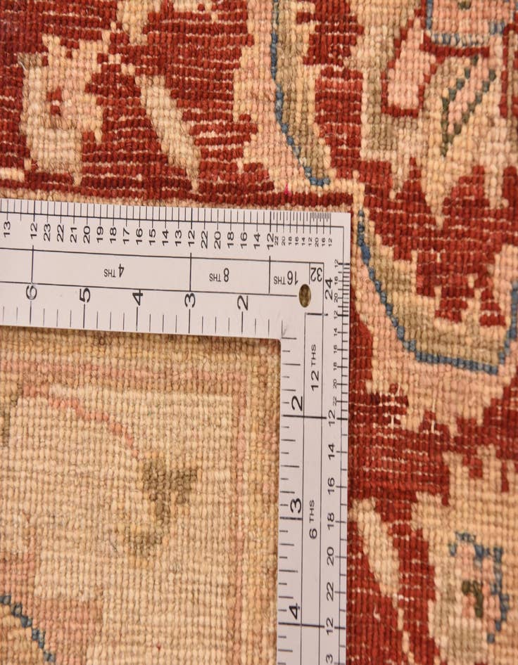 Detail image of 4' 10 x 14' 9  Hand Knotted Peshawar Ziegler Runner Rug