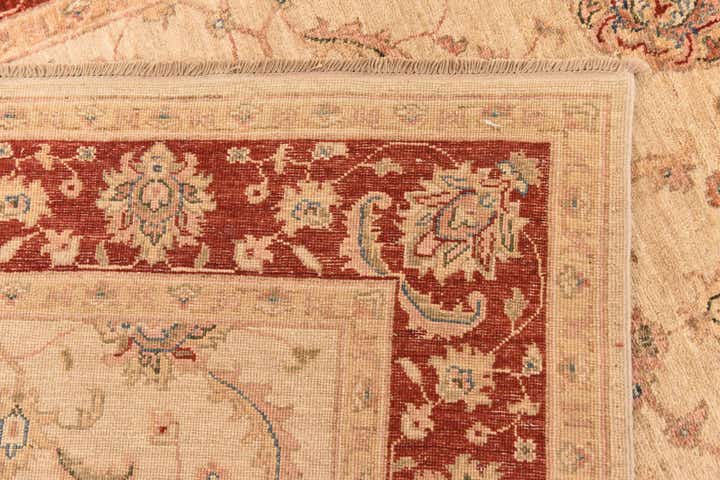 4' 10 x 14' 9 Hand Knotted Peshawar Ziegler Runner Rug