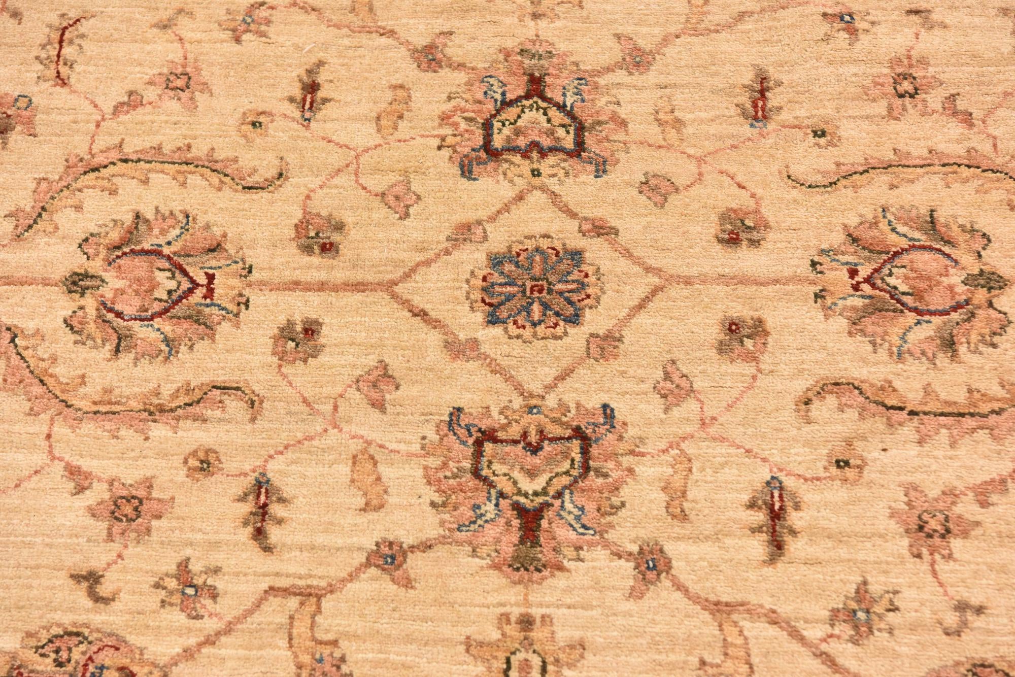 4' 10 x 14' 9 Hand Knotted Peshawar Ziegler Runner Rug