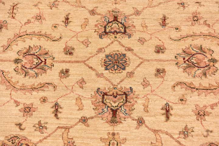 4' 10 x 14' 9 Hand Knotted Peshawar Ziegler Runner Rug