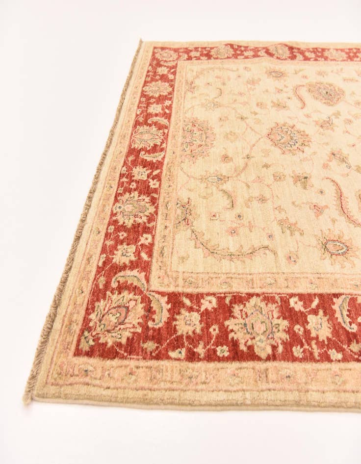 Detail image of 4' 10 x 14' 9  Hand Knotted Peshawar Ziegler Runner Rug