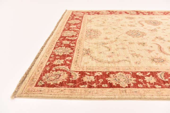4' 10 x 14' 9 Hand Knotted Peshawar Ziegler Runner Rug