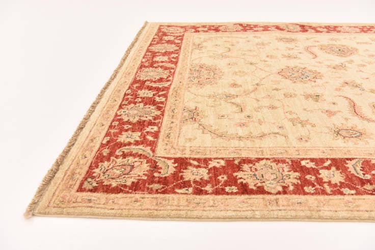 Detail image of 4' 10 x 14' 9 Hand Knotted Peshawar Ziegler Runner Rug