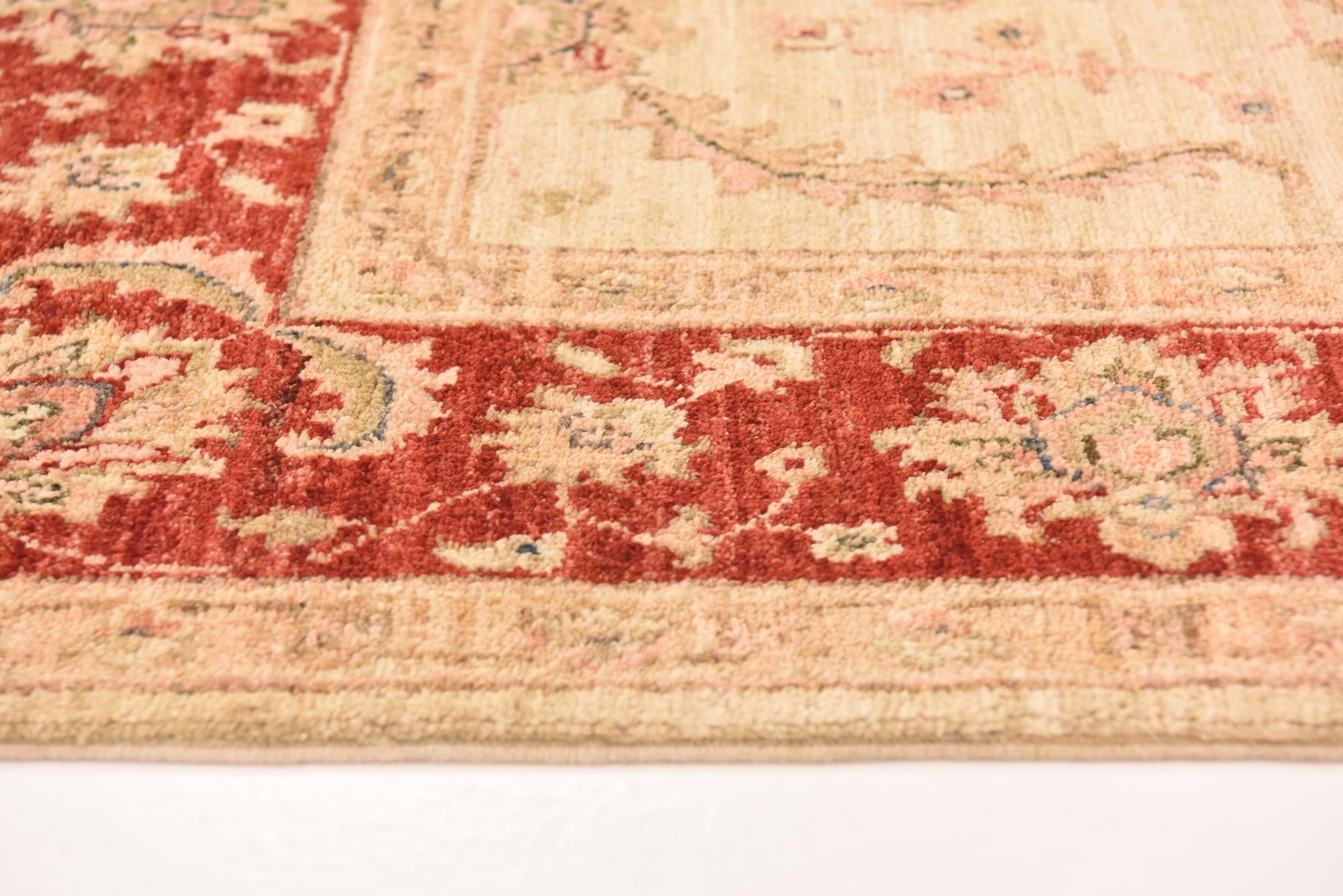 4' 10 x 14' 9 Hand Knotted Peshawar Ziegler Runner Rug