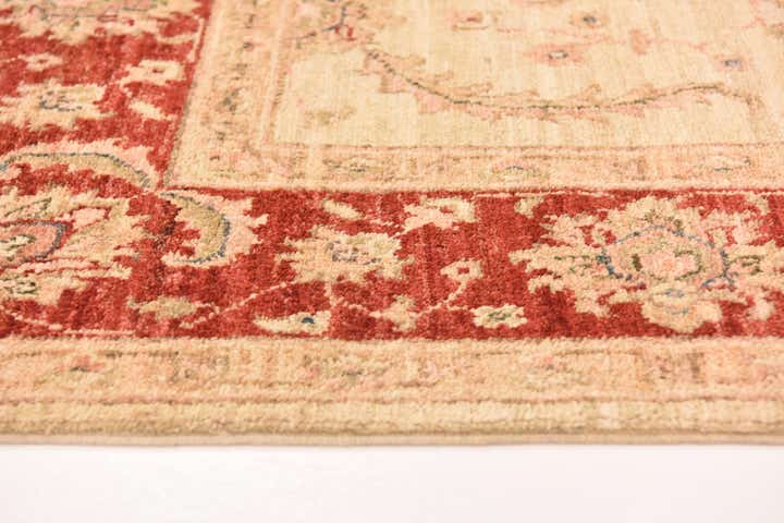 4' 10 x 14' 9 Hand Knotted Peshawar Ziegler Runner Rug