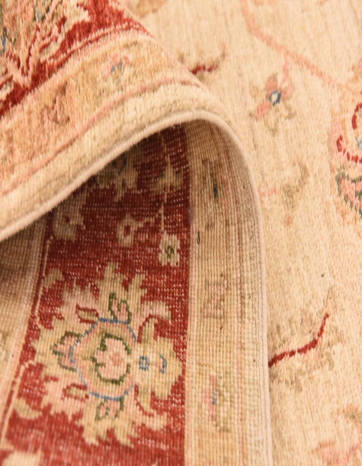 Detail image of 4' 10 x 14' 9  Hand Knotted Peshawar Ziegler Runner Rug