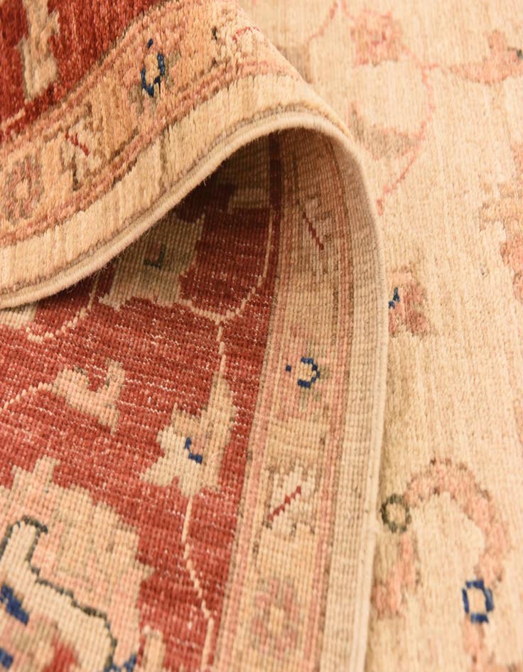 Detail image of 5' 6 x 19' 8  Hand Knotted Peshawar Ziegler Runner Rug
