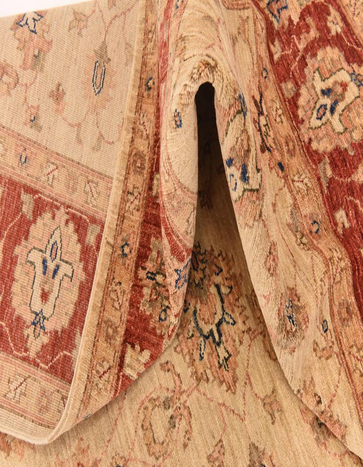 Detail image of 5' 6 x 19' 8  Hand Knotted Peshawar Ziegler Runner Rug