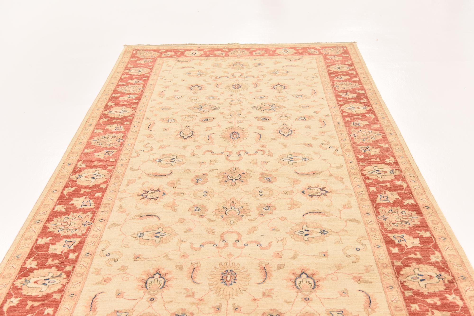 5' 6 x 19' 8 Hand Knotted Peshawar Ziegler Runner Rug