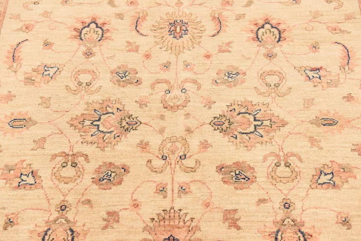 Detail image of 5' 6 x 19' 8 Hand Knotted Peshawar Ziegler Runner Rug