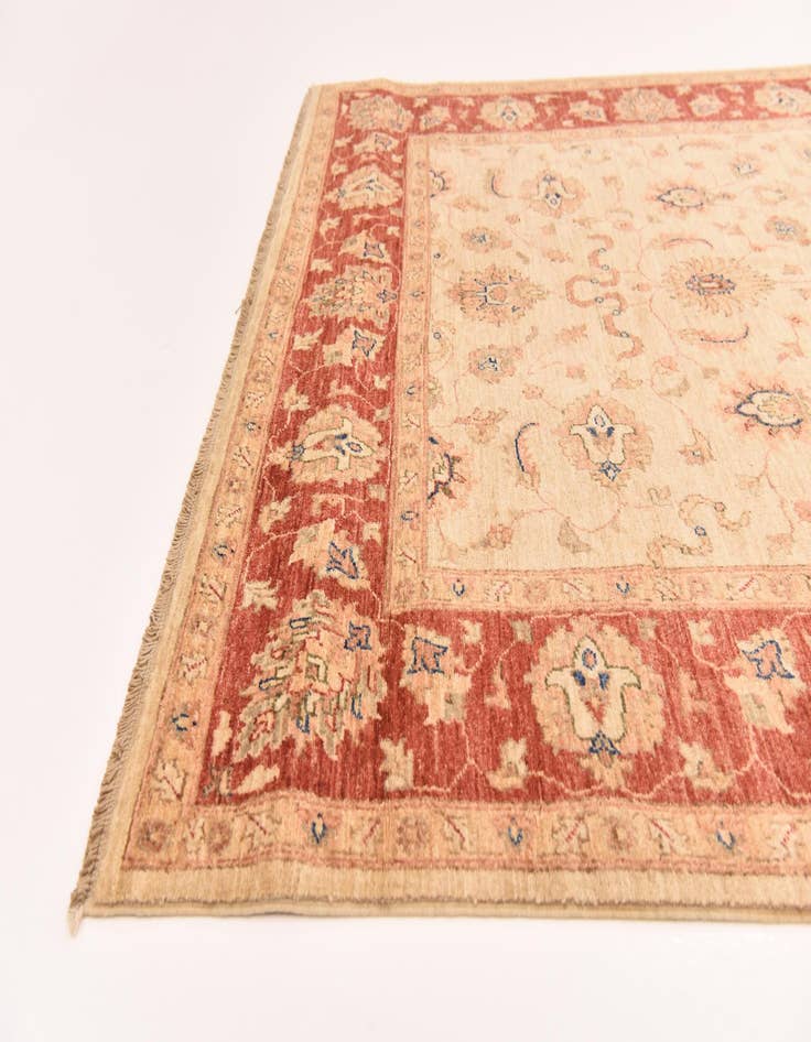 Detail image of 5' 6 x 19' 8  Hand Knotted Peshawar Ziegler Runner Rug