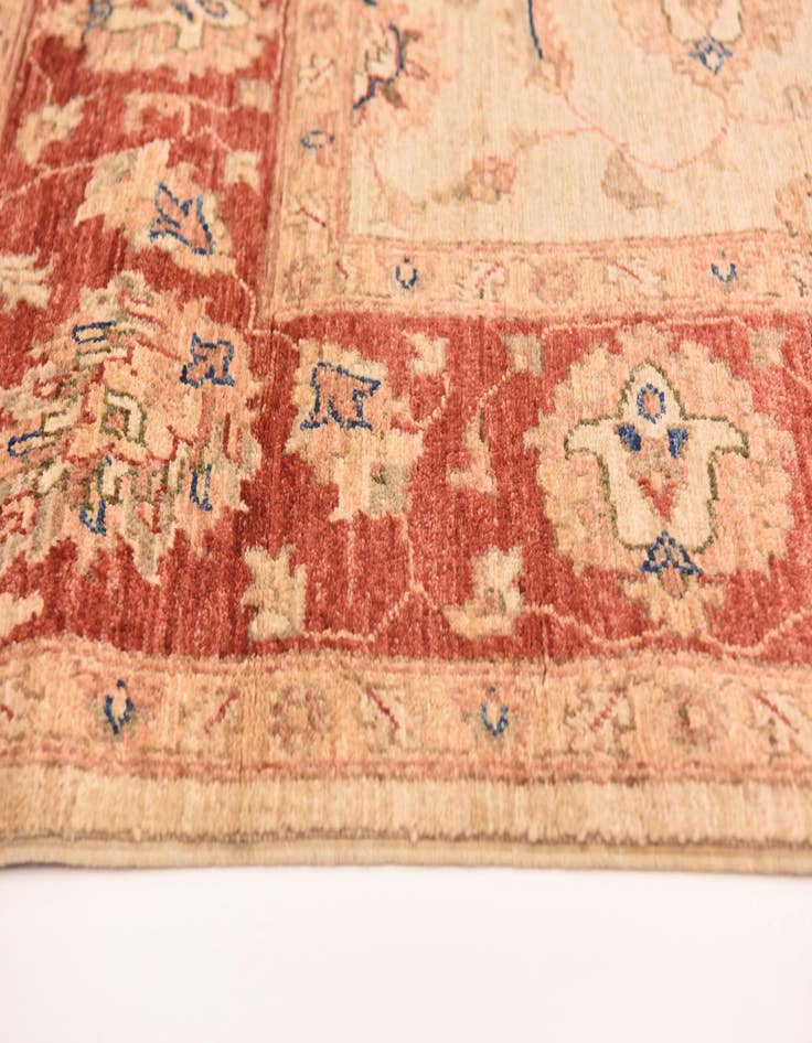 Detail image of 5' 6 x 19' 8  Hand Knotted Peshawar Ziegler Runner Rug