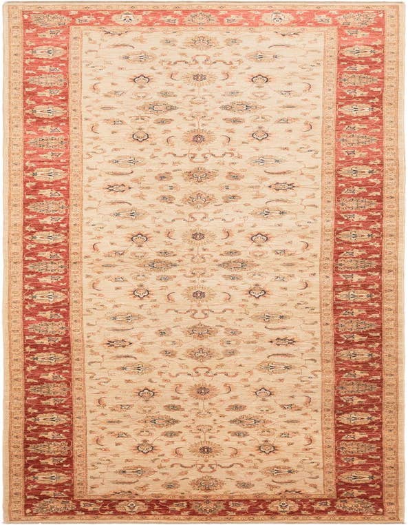 Detail image of 5' 6 x 19' 8 Hand Knotted Peshawar Ziegler Runner Rug